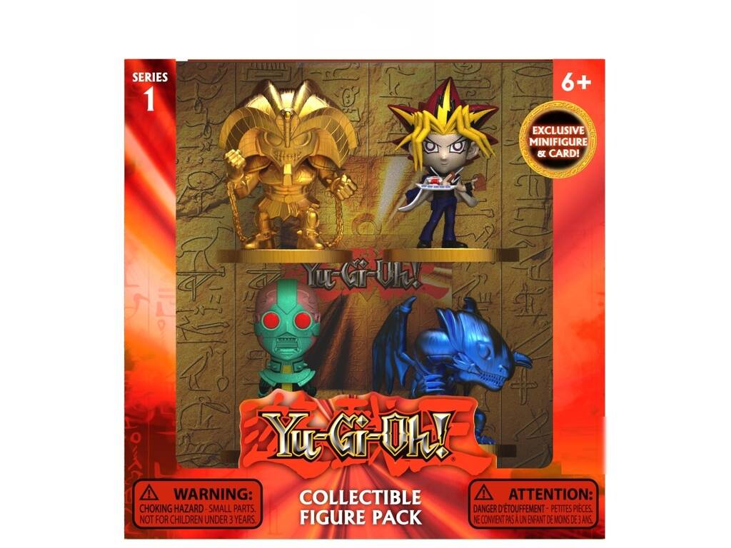 Yu-Gi-Oh Pack de 4 Figurines Bizak 64230274