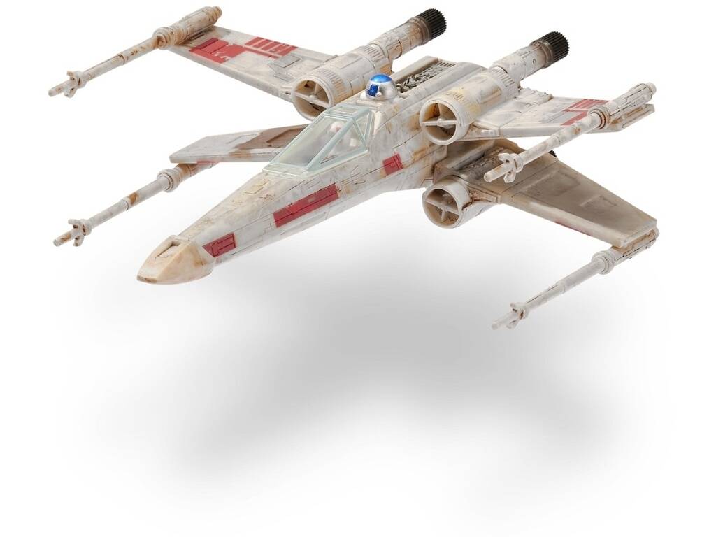 Star Wars Micro Galaxy Squadron X-Wing con Figura di Luke Skaywalker e R2-D2 Bizak 62610015