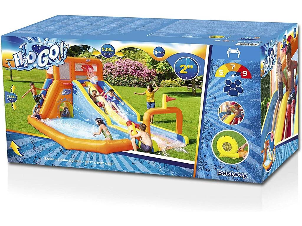 Parc aquatique gonflable Tsunami Waves 505x340x265 cm. Bestway 53305