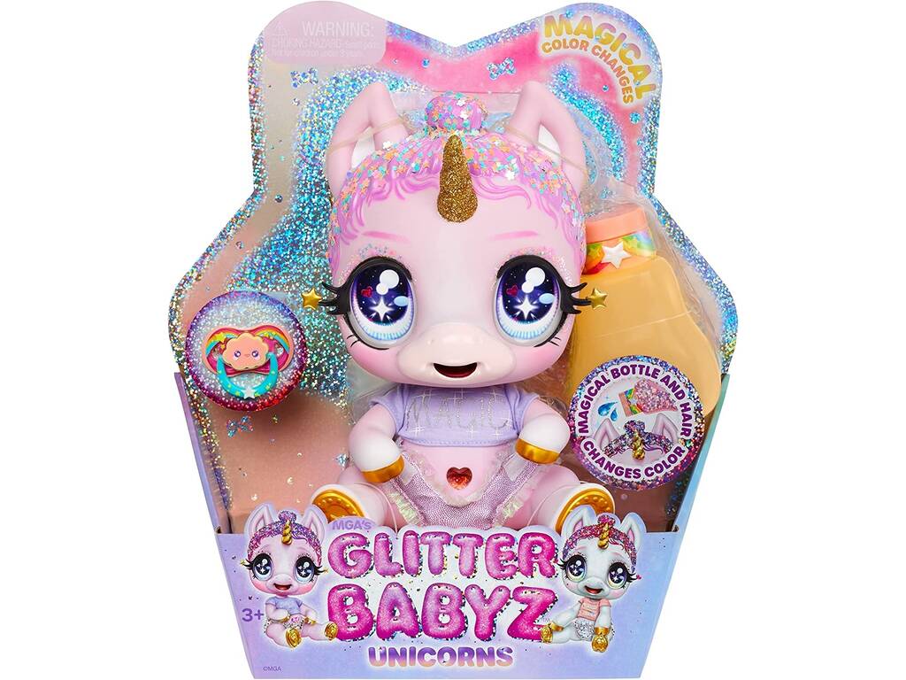 Poupée licorne rose Glitter Babyz Glitter Babyz MGA 581550