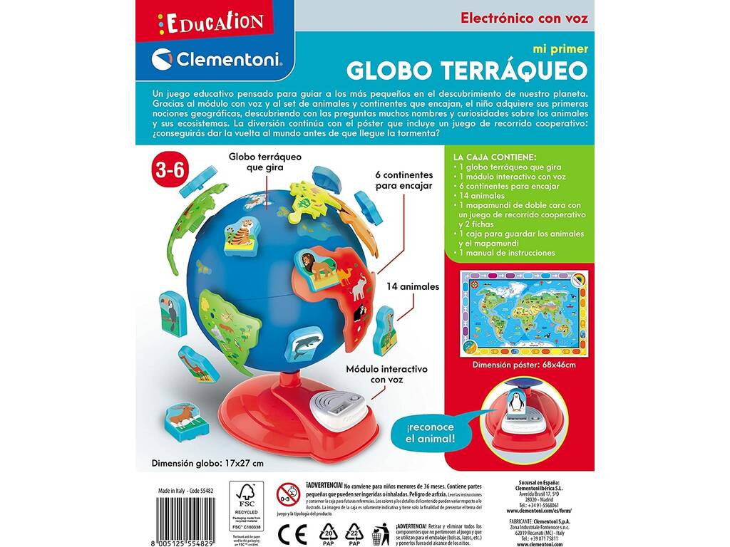 Mon premier globe terrestre Clementoni 55482