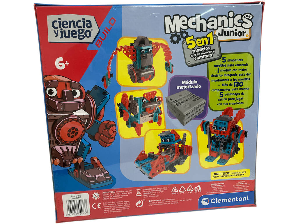 Mechanics Junior Robot in Movimento 5 in 1 Clementoni 55473