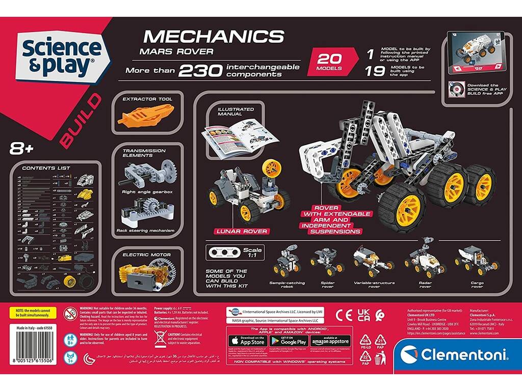 Mechanics Nasa Mars Rover Clementoni 55470