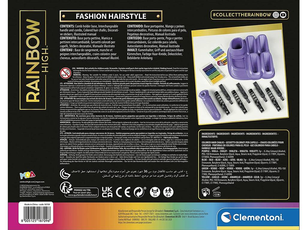 Rainbow High Pinturas de Pelo Clementoni 18709