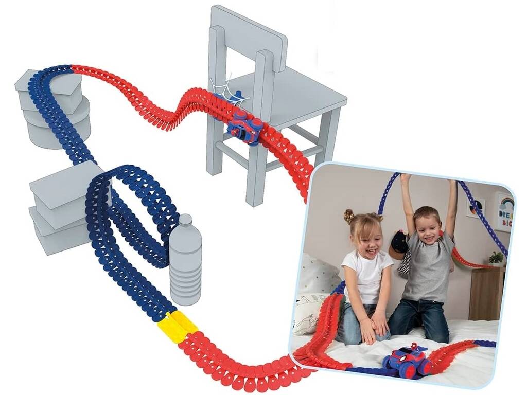 Spiderman Piste Flextreme Set Spidey And his Friends Smoby 7600180918