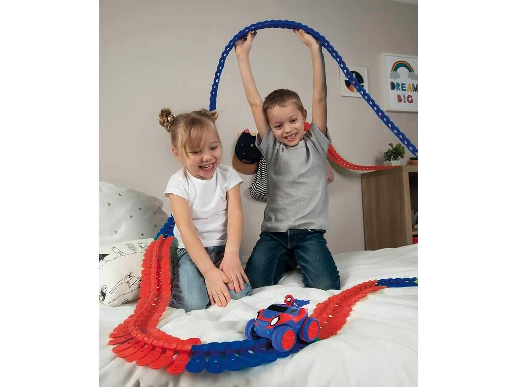Spiderman Piste Flextreme Set Spidey And his Friends Smoby 7600180918