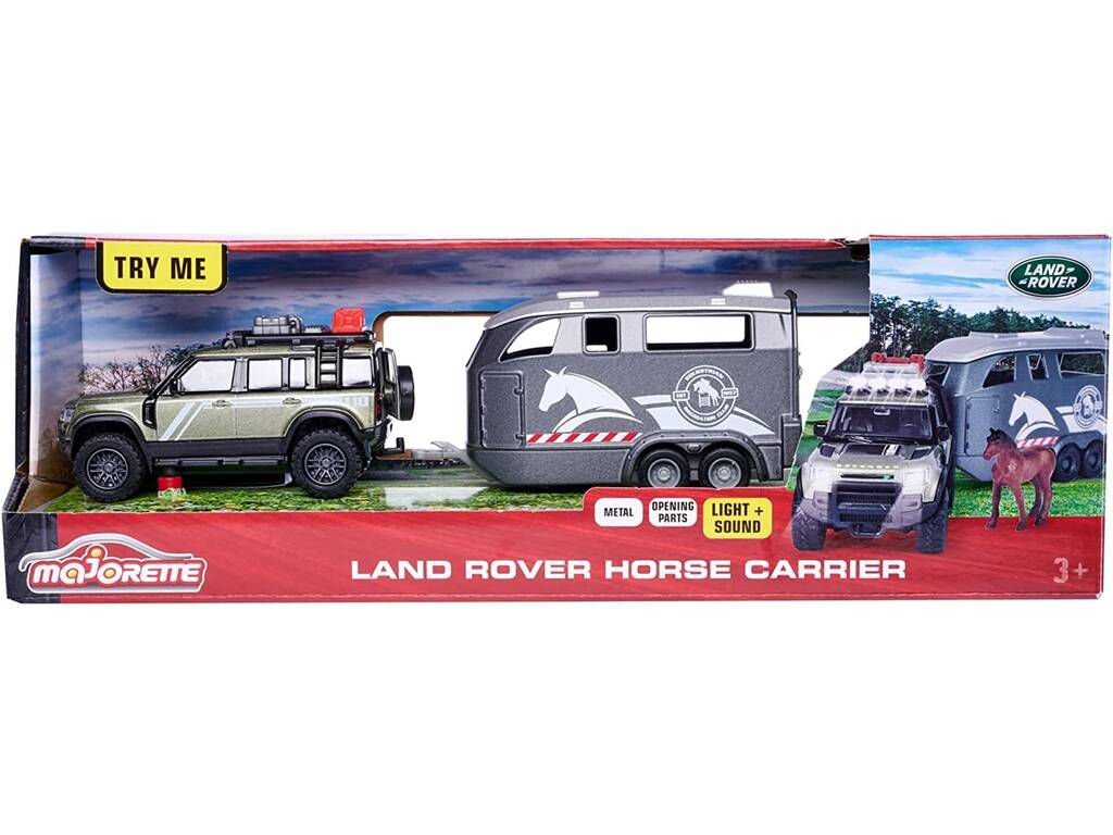 Land Rover Gs Véhicule Avec Remorque Chevaux Lumineux et Sons 25 cm. Simba 213776000
