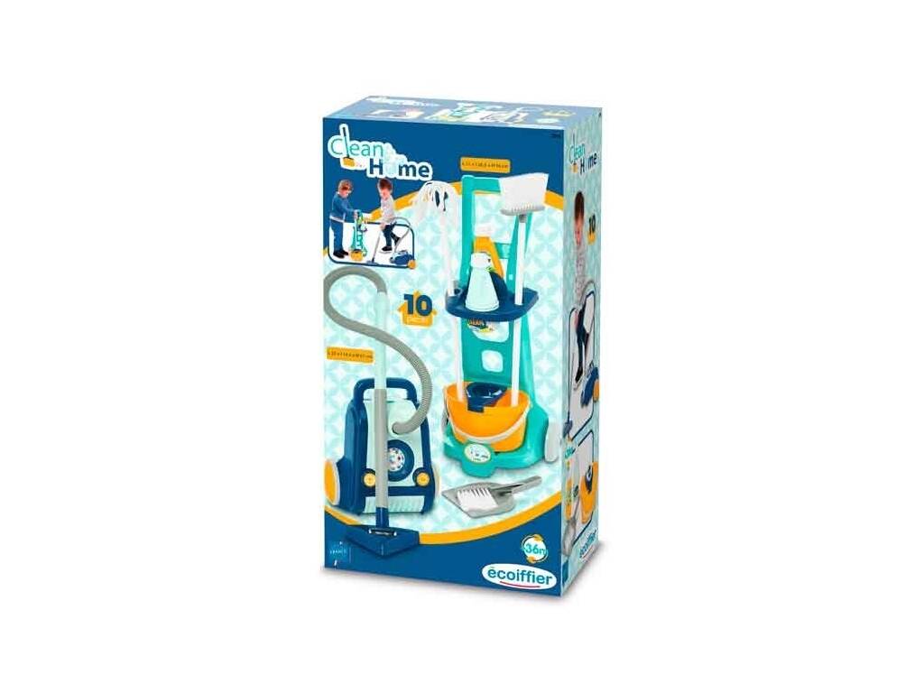 Ecoiffier Chariot de nettoyage avec aspirateur et accessoires Simba 2770