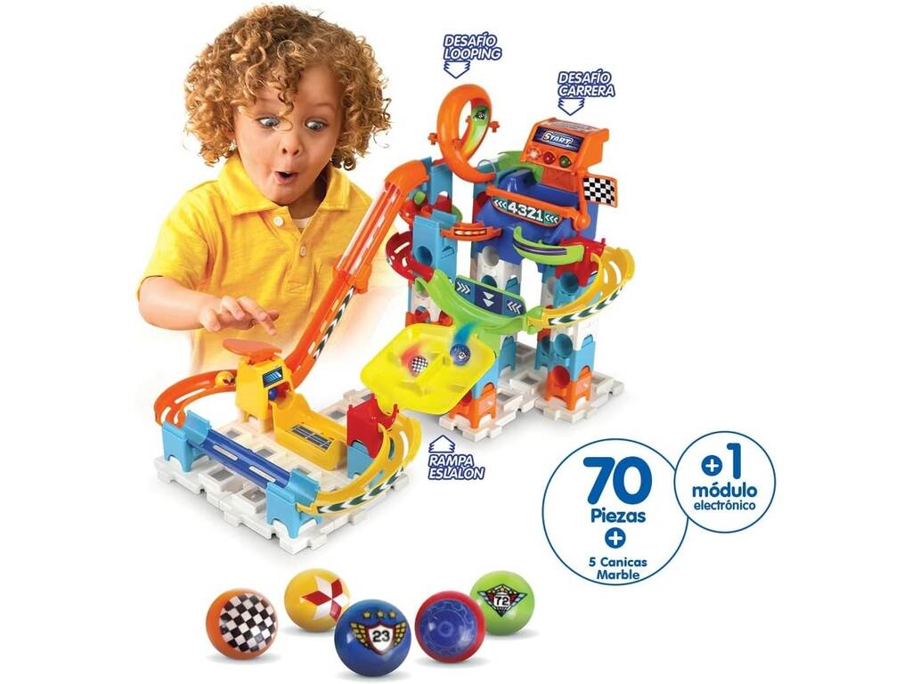 Marble Rush Circuito di Biglie interattivo Racing Track Set Vtech 519322