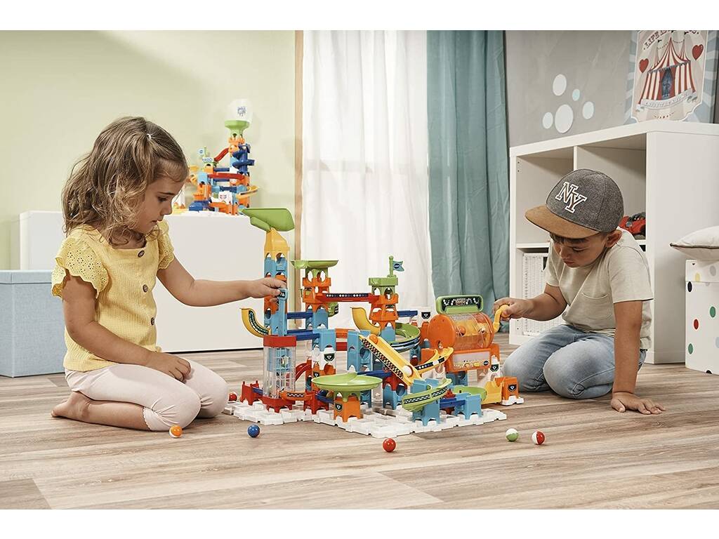 Marble Rush Circuito De Canicas Interactivo Deluxe Corkscrew Set Vtech 519422