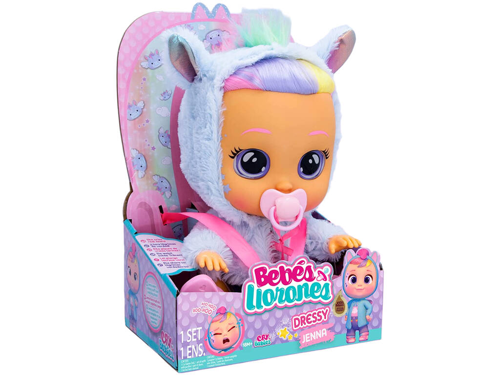 Bebés Llorones Dressy Fantasy Jenna IMC Toys 88429