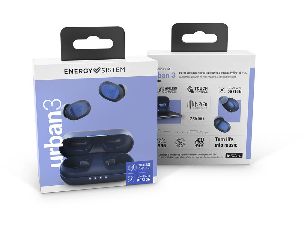 Auricolari Earphones True Wireless Urban 3 Indigo Energy Sistem 45184
