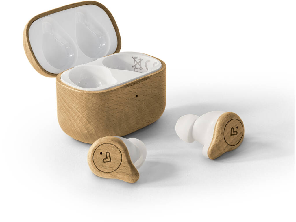 Auricolari Earphones Eco True Wireless Beech Wood Energy Sistem 45237