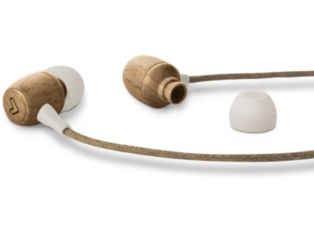 Ecouteurs Earphones Eco Bluetooth Beech Wood Energy Sistem 45239 