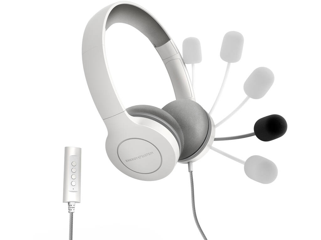 Auriculares Headset Office 3 White Energy Sistem 45215