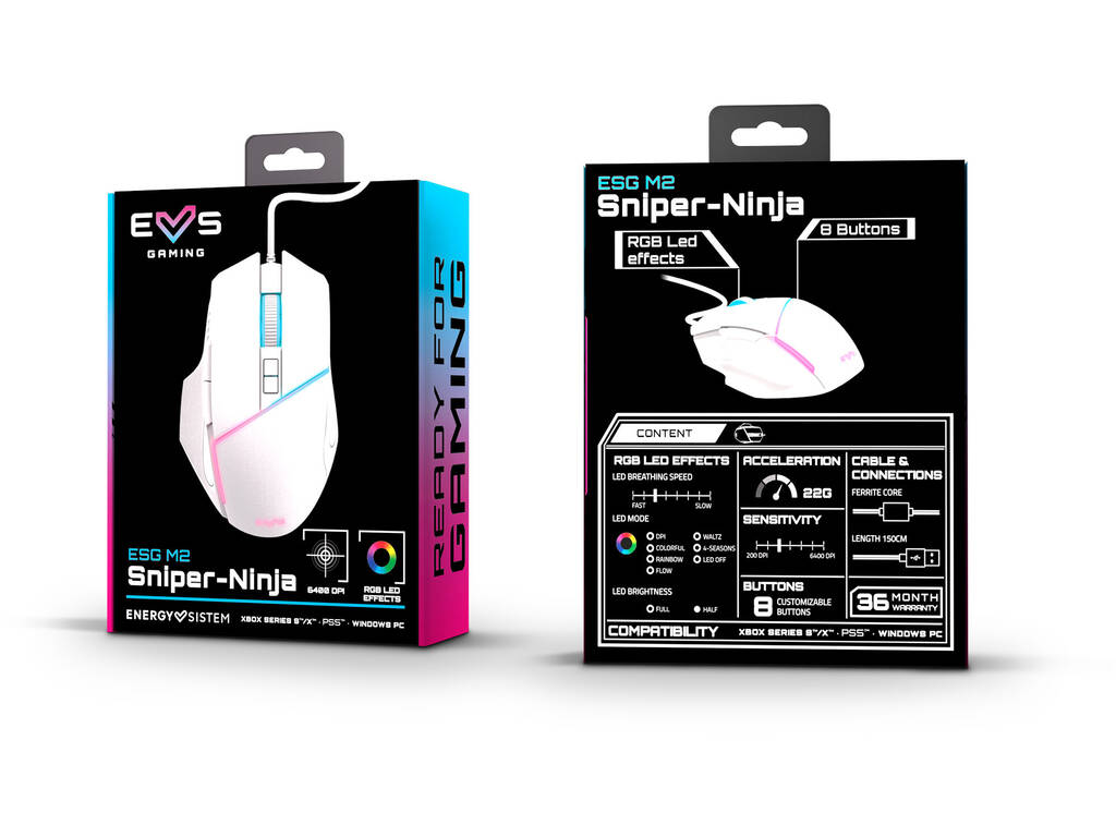 Mouse Gaming Mouse ESG M2 Sniper-Ninja Energy Sistem 45341