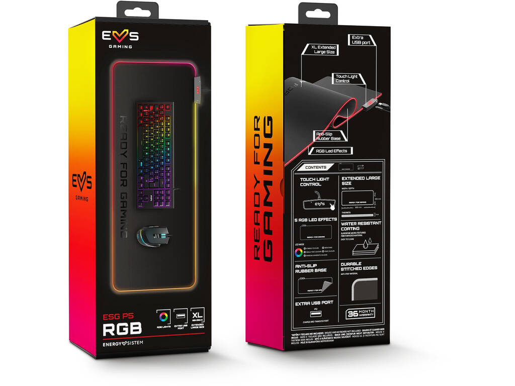 Tappetino Gaming Mouse Pad ESG P5 RGB Energy Sistem 77927