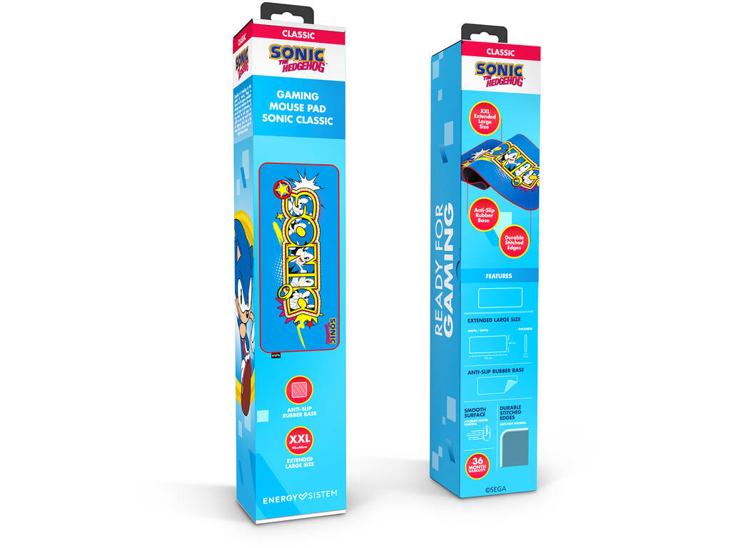 Tapis de souris de jeu ESG Sonic Classic ESG Sonic Classic Energy Sistem 77930