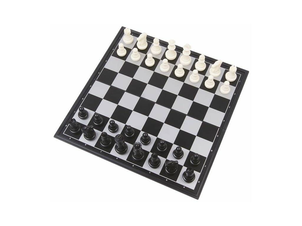 Échecs et dames magnétiques 31x31 cm.