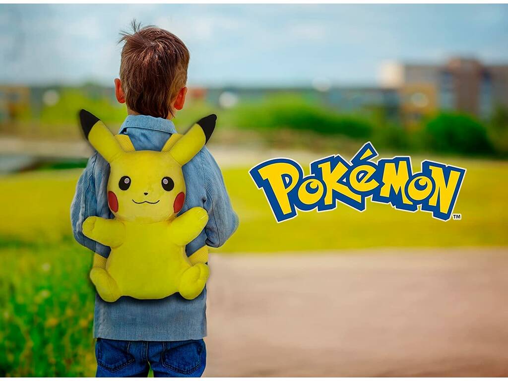 Pokémon Sac à Dos Peluche Pikachu 35 cm. CYP MC-111-PK
