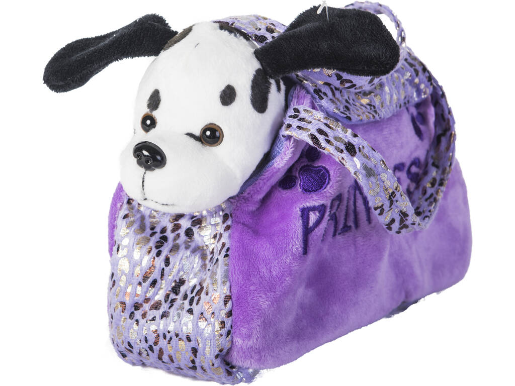Cane Peluche con Borsa Lilla