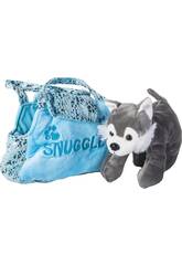 Chien Peluche avec Sac Bleu