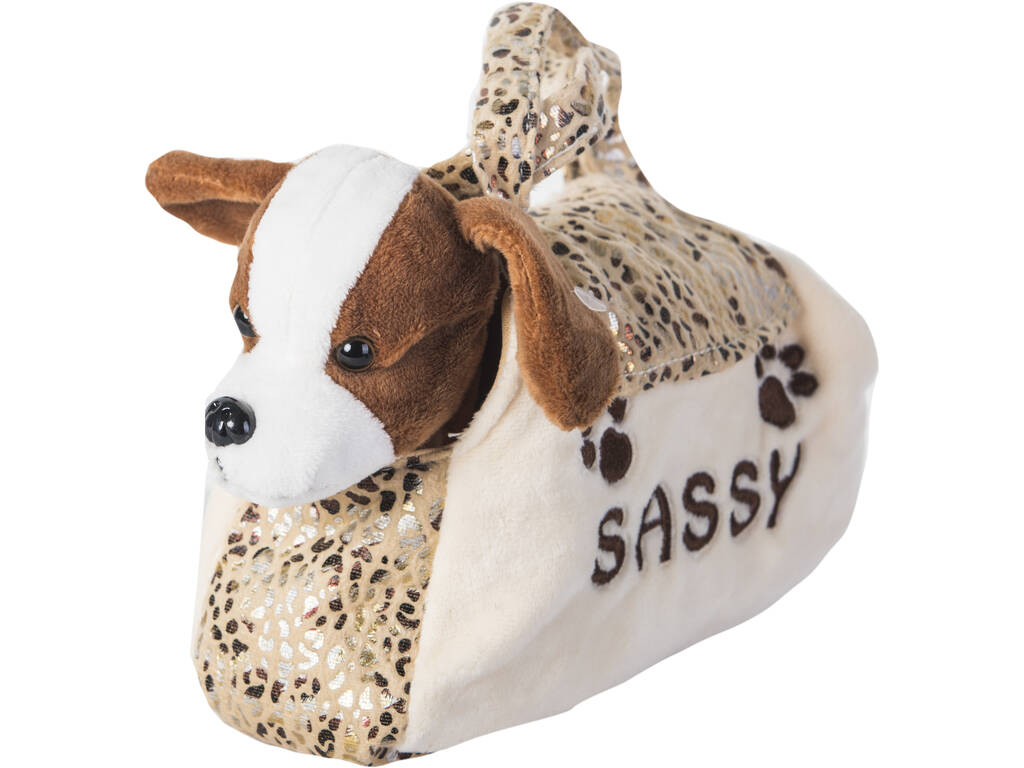 Cane Peluche con Borsa Marrone