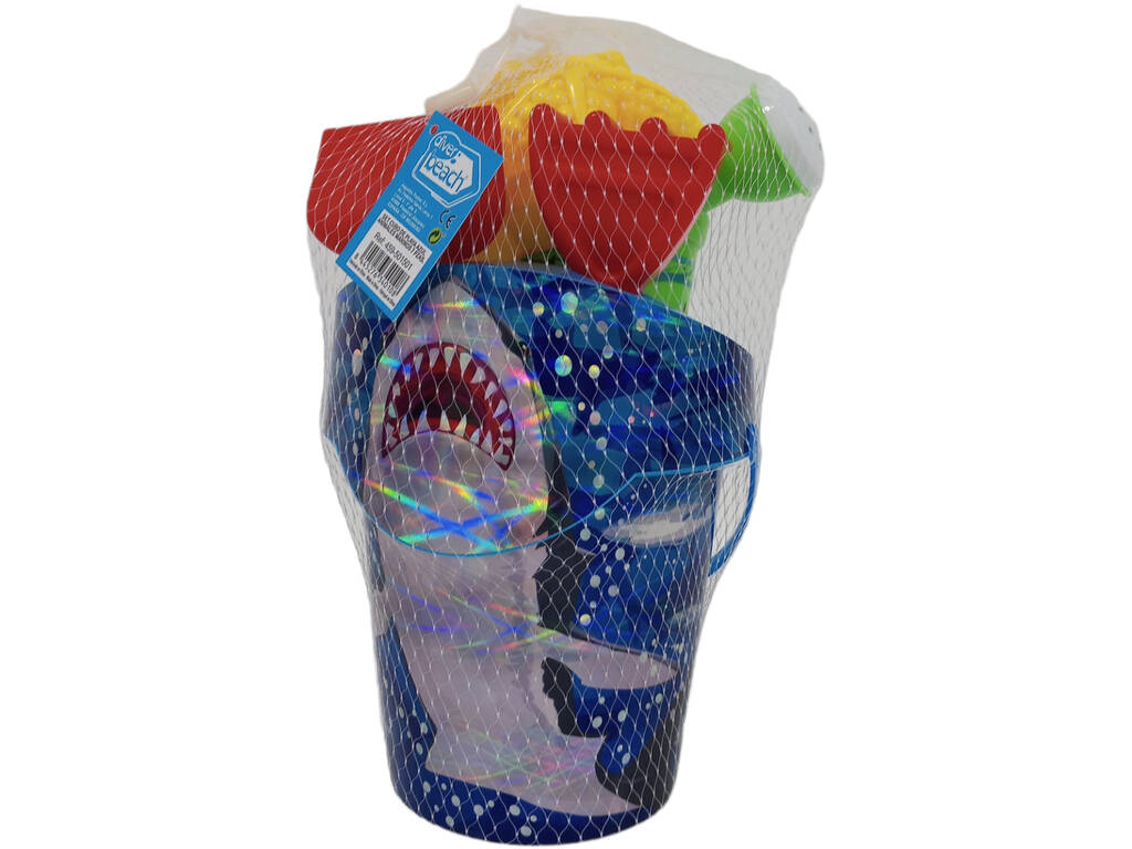 Blaues Strandeimer-Set mit Meerestieren, 7-teilig, Diverbeach CX5015ZLGEK BLAU
