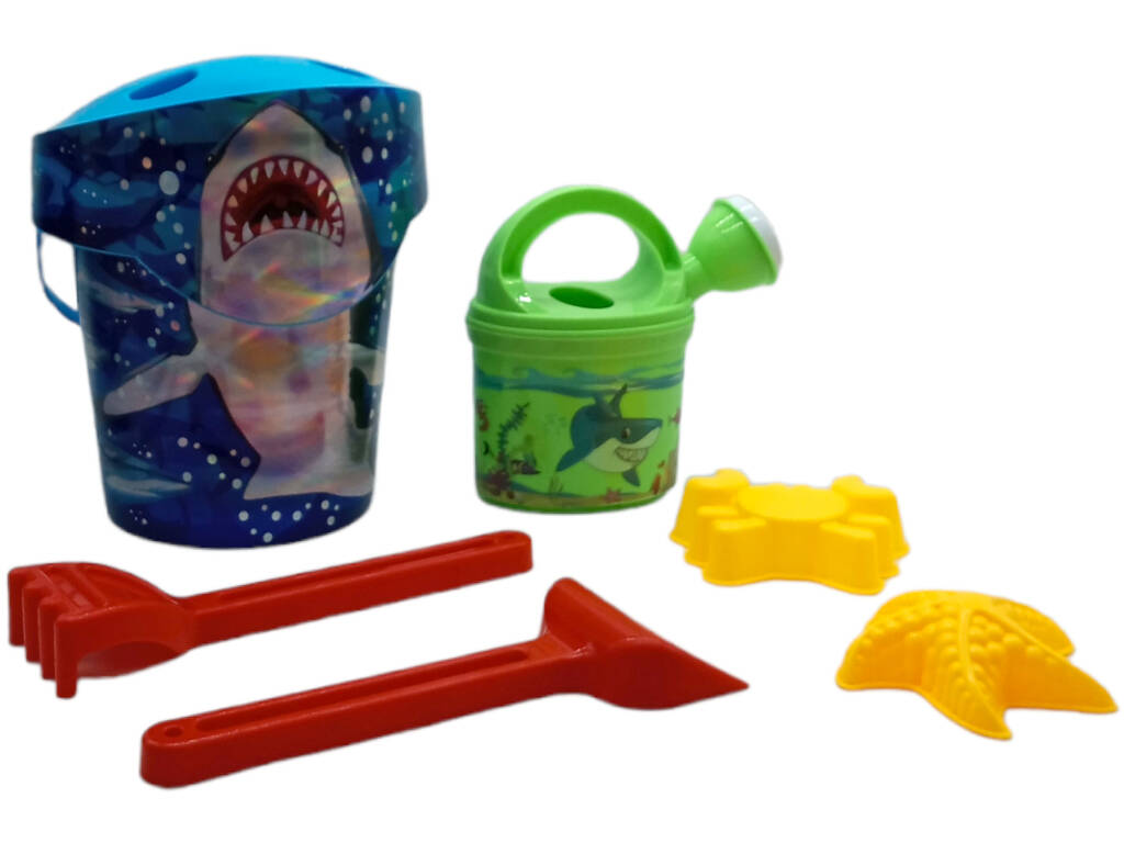 Blaues Strandeimer-Set mit Meerestieren, 7-teilig, Diverbeach CX5015ZLGEK BLAU