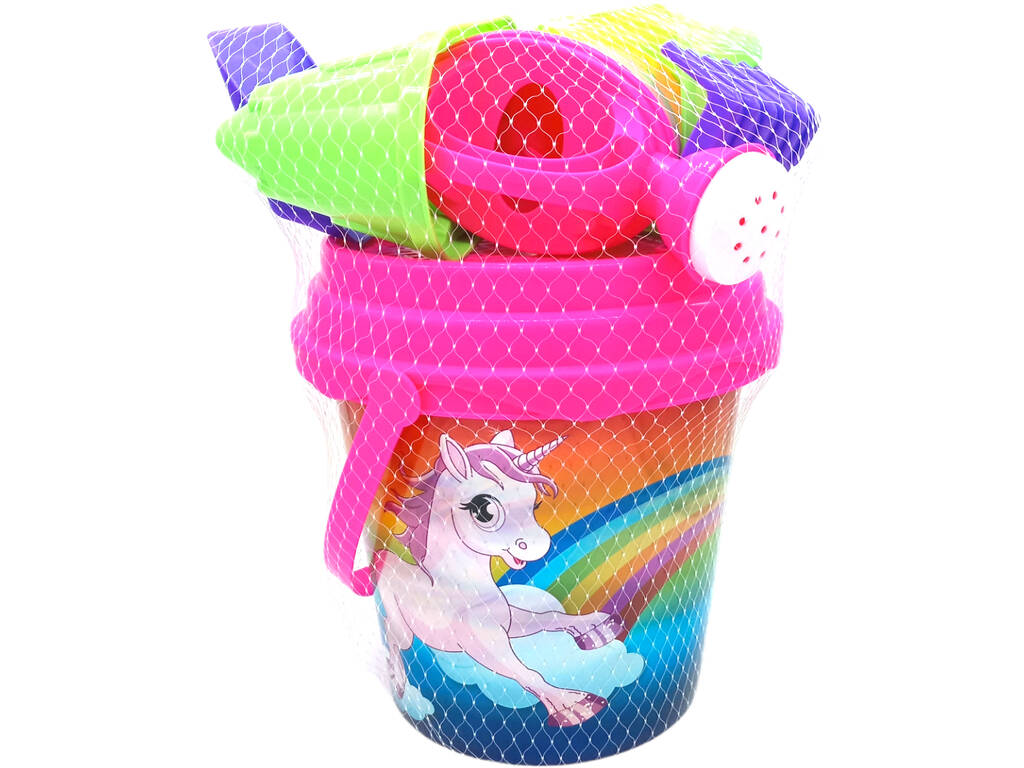 Diverbeach 7-teiliges 3D-Rosa-Strandeimer-Set