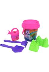 Set Cubo da spiaggia Rosa 3D 7 Pezzi di Diverbeach
