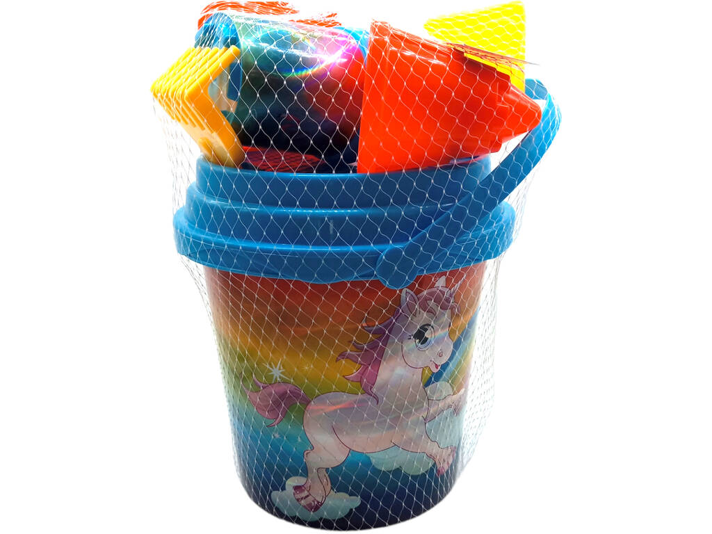 Set Cubo da spiaggia blu 3D 7 pezzi di Diverbeach