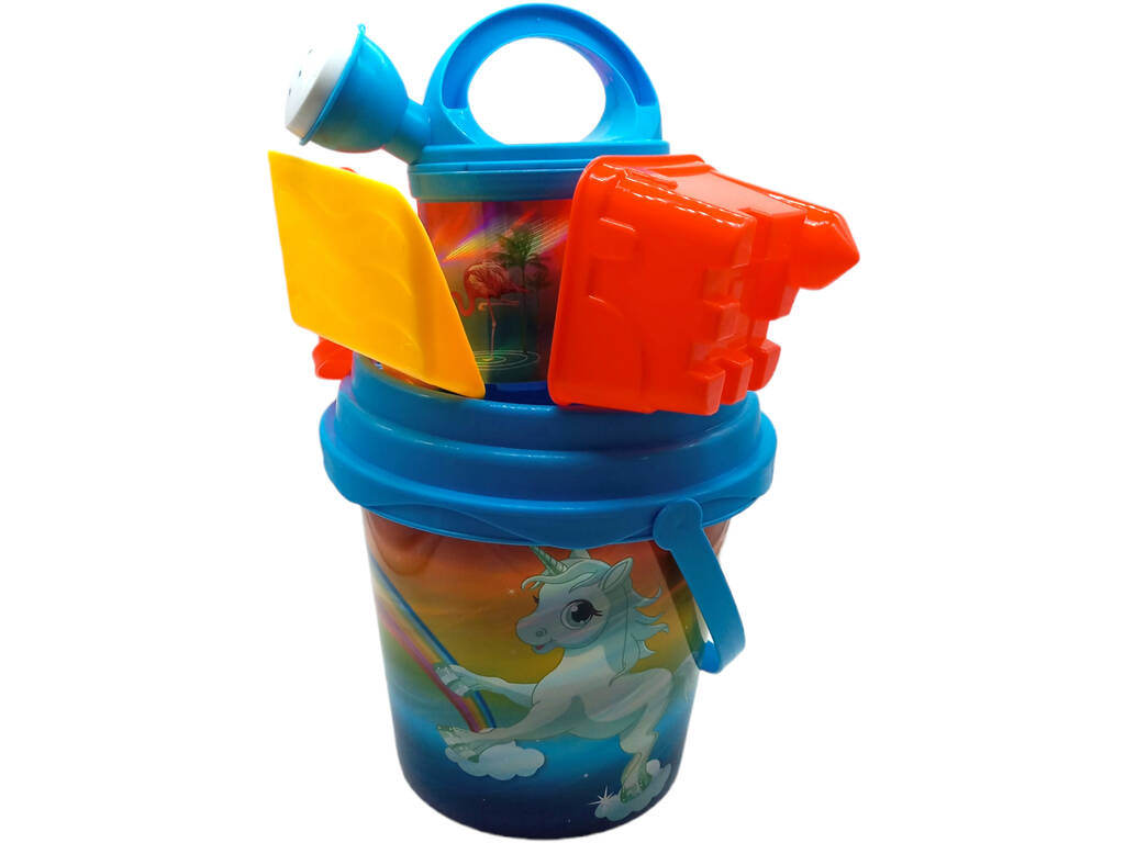 Set Cubo da spiaggia blu 3D 7 pezzi di Diverbeach