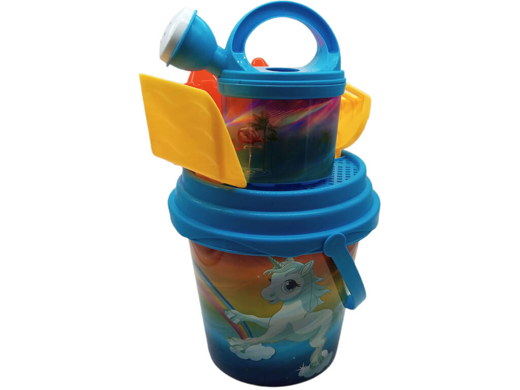 Set Cubo da spiaggia blu 3D 7 pezzi di Diverbeach
