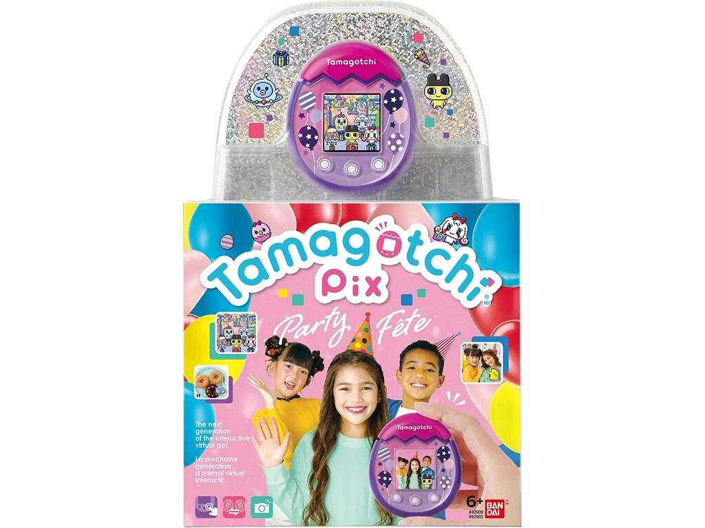 Tamagotchi Pix Party Viola e Rosa Bandai 42905