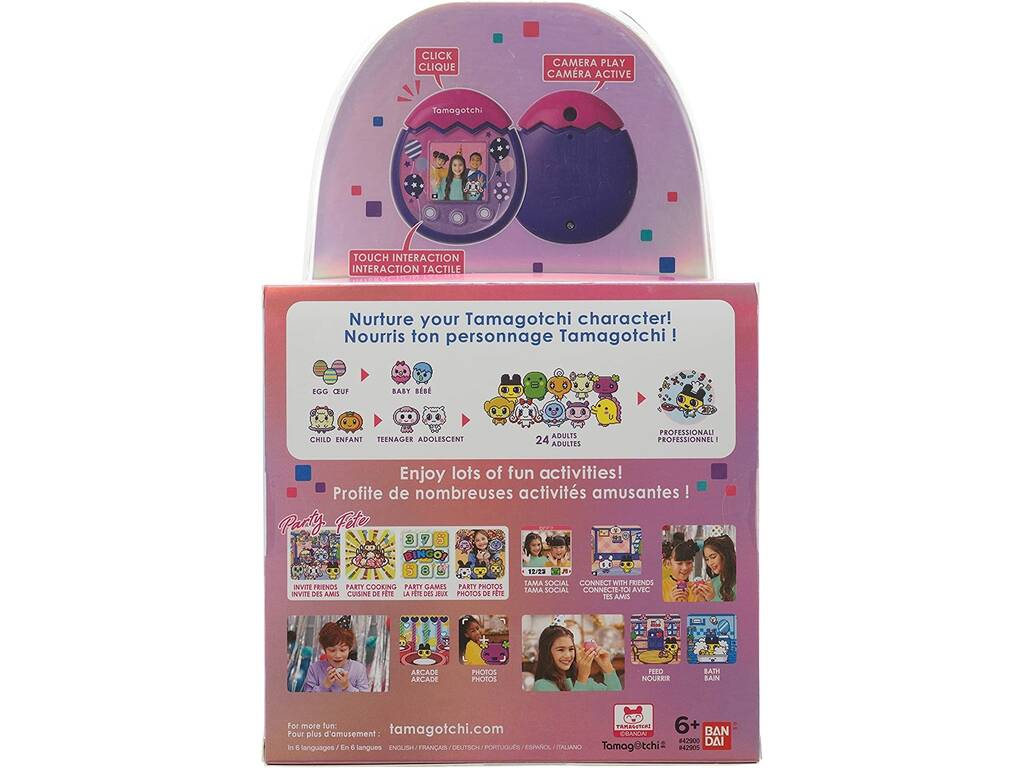 Tamagotchi Pix Party Viola e Rosa Bandai 42905
