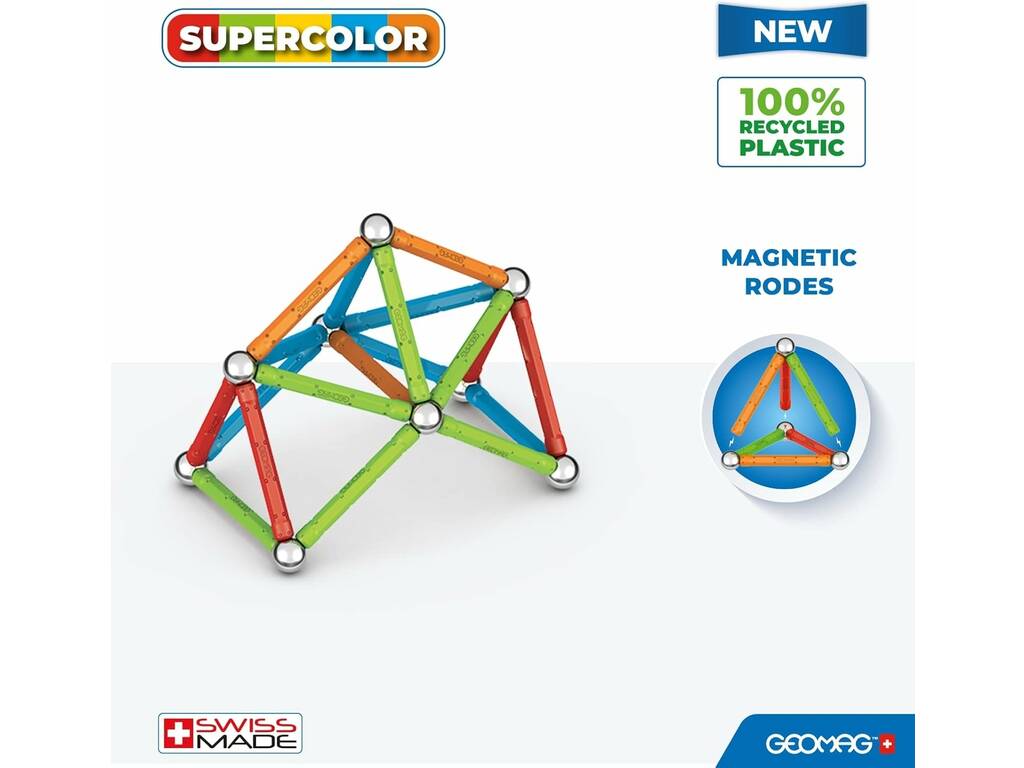 Geomag Supercolour avec 42 pièces Toy Partner 383