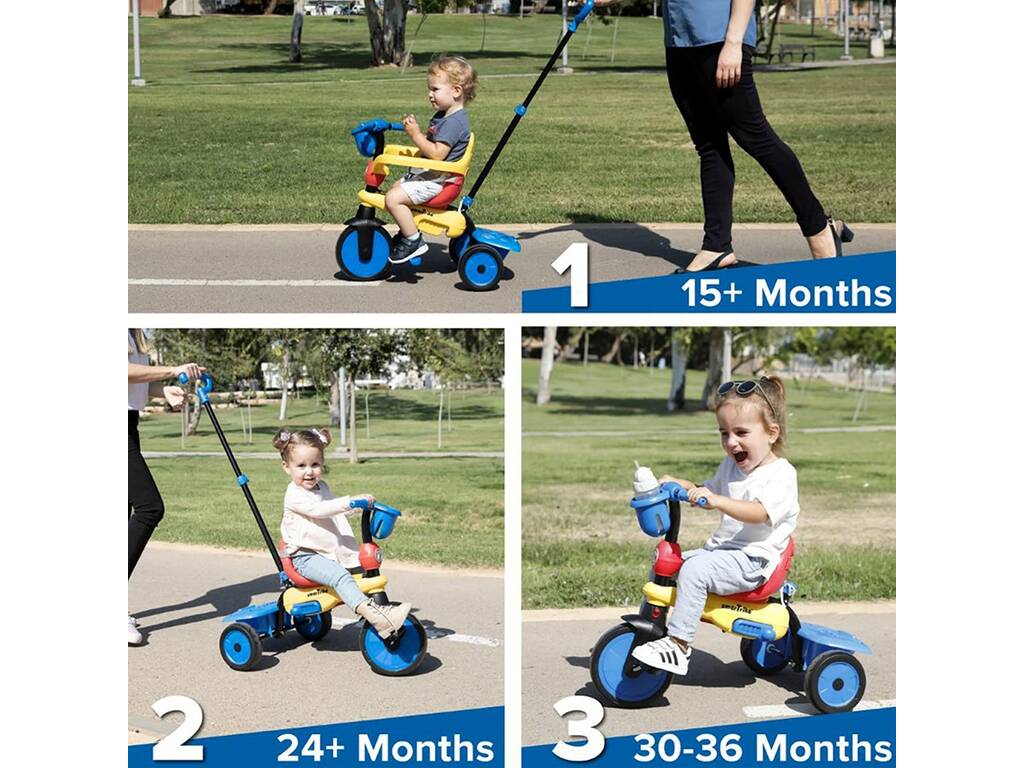 Tricycle Breeze S 3-en-1 Breeze S jaune SmarTrike 6050400