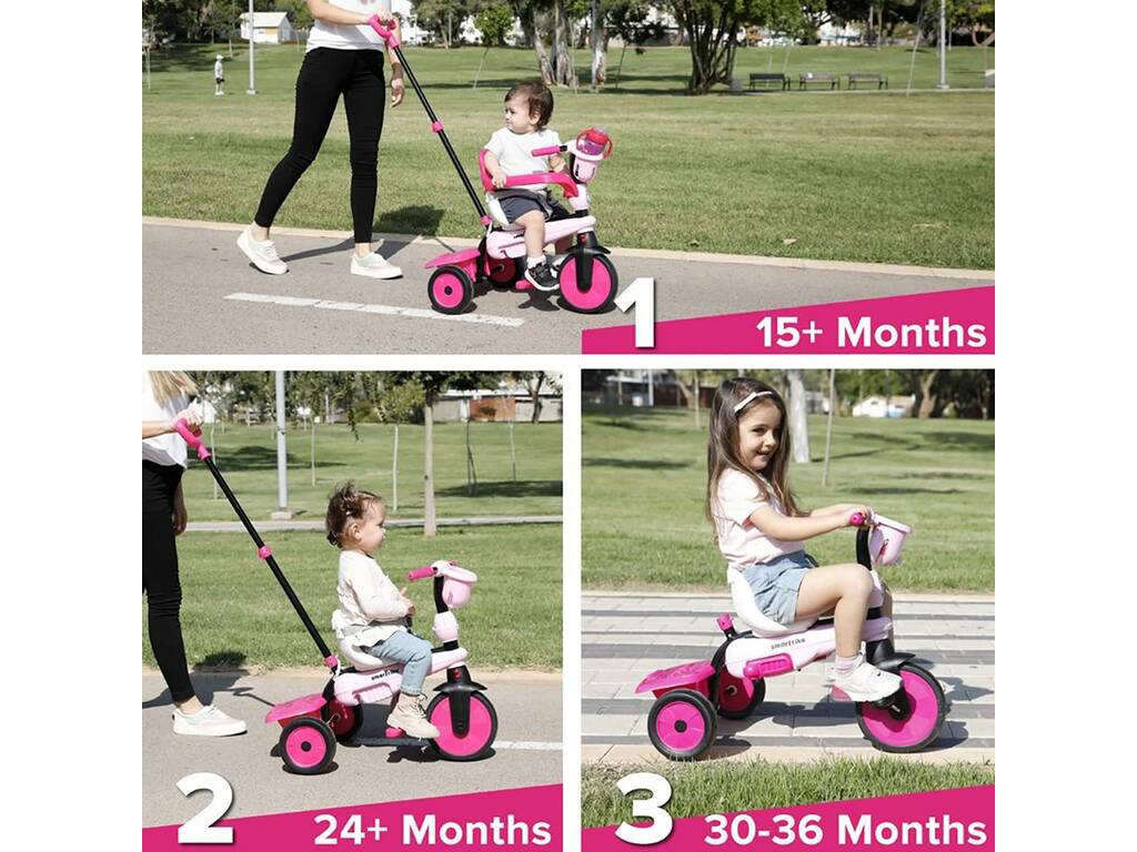 Tricycle Breeze S 3 en 1 Breeze S 3 en 1 Pink SmarTrike 40406