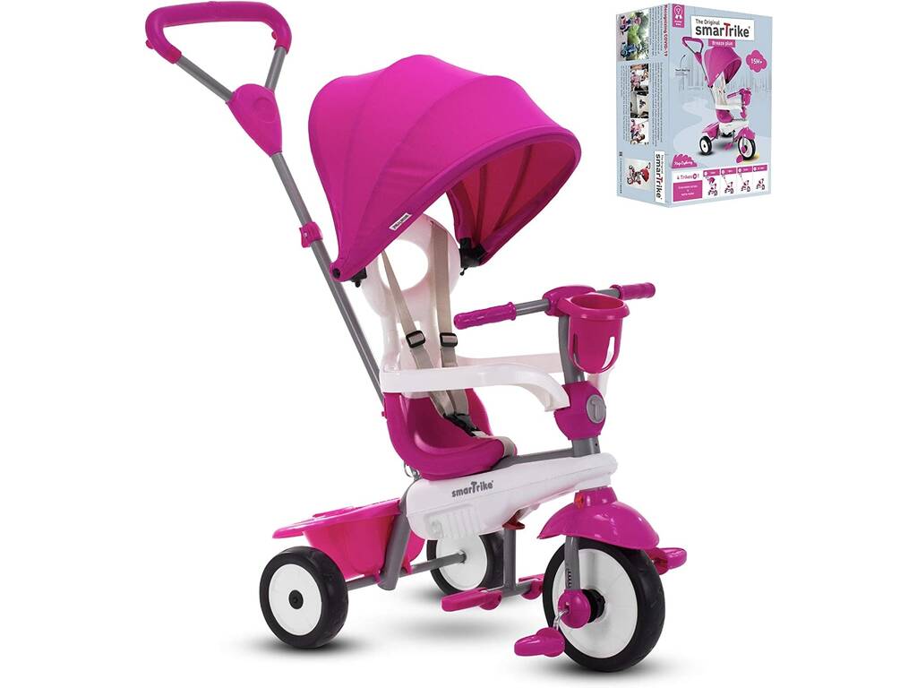 Tricycle Breeze Plus 4 en 1 Rose SmarTrike 6653200