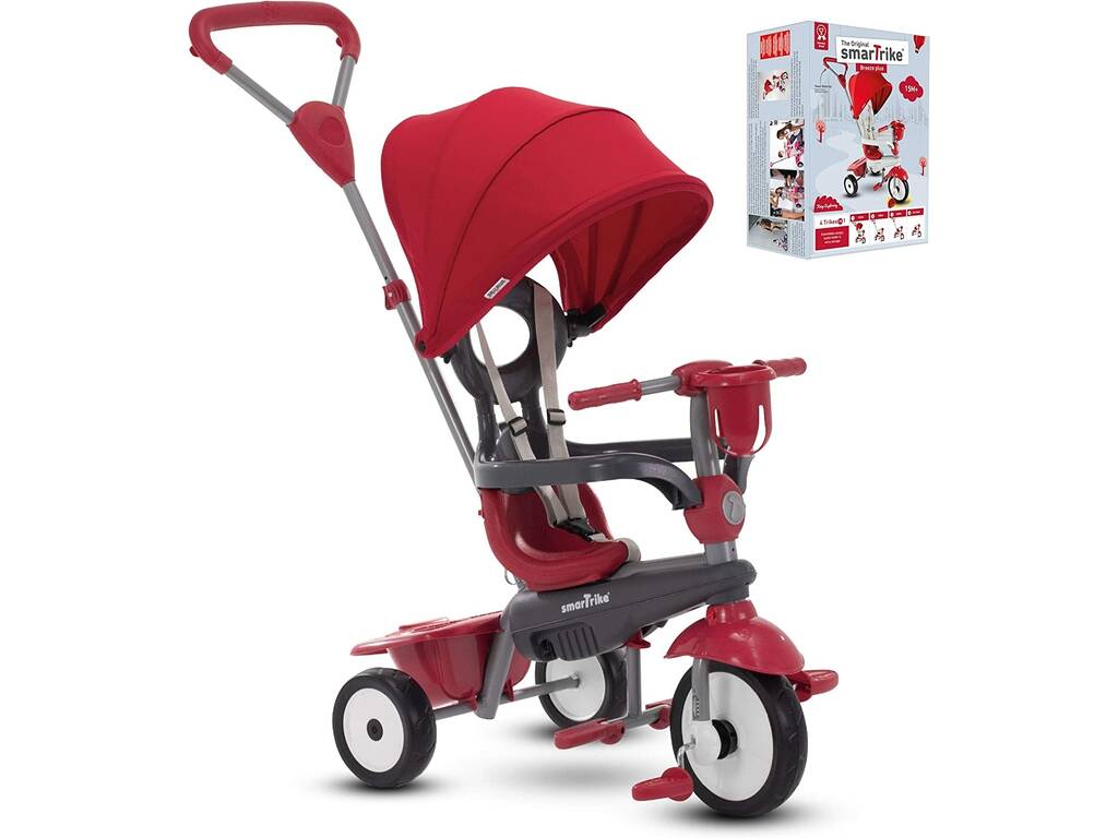 Triciclo Breeze Plus 4 in 1 Rosso SmarTrike 6653500