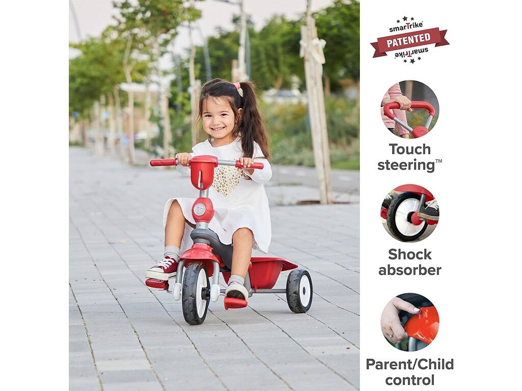 Triciclo Breeze Plus 4 in 1 Rosso SmarTrike 6653500