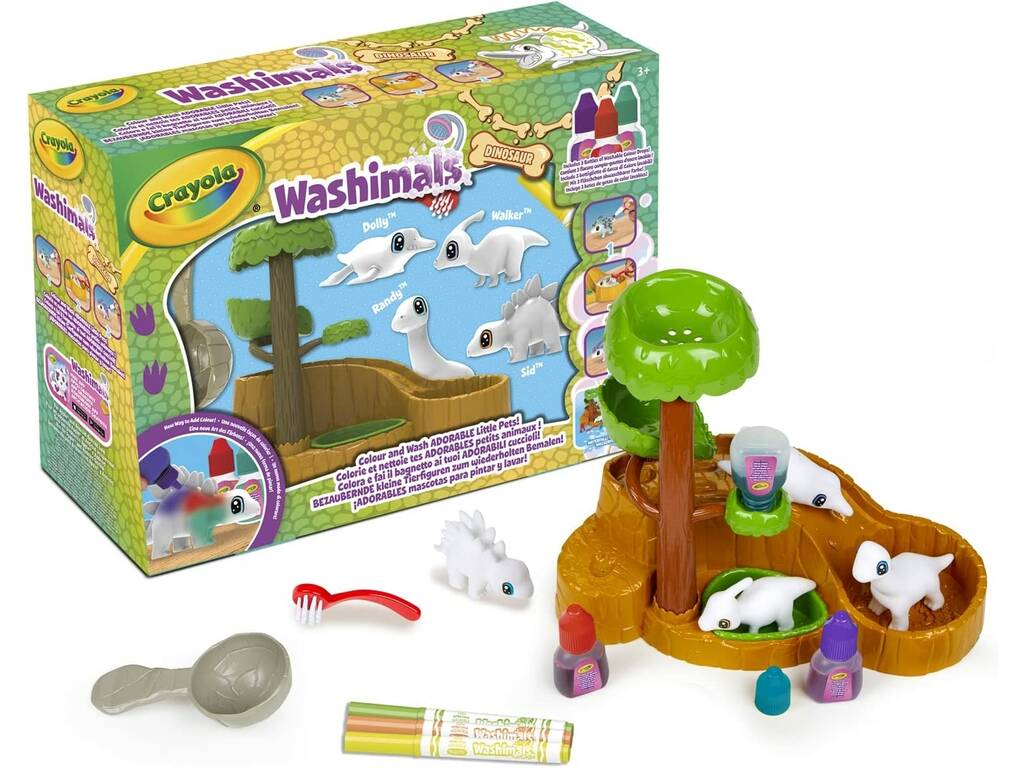 Washimals Set Dinosaurios con Figuras y Accesorios Crayola 74-7501