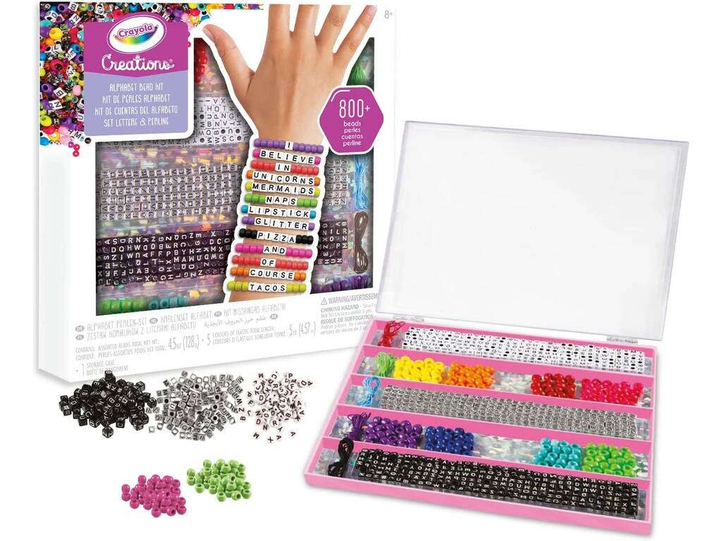 Creations Set Perline Crea i tuoi braccialetti Crayola 04-4666