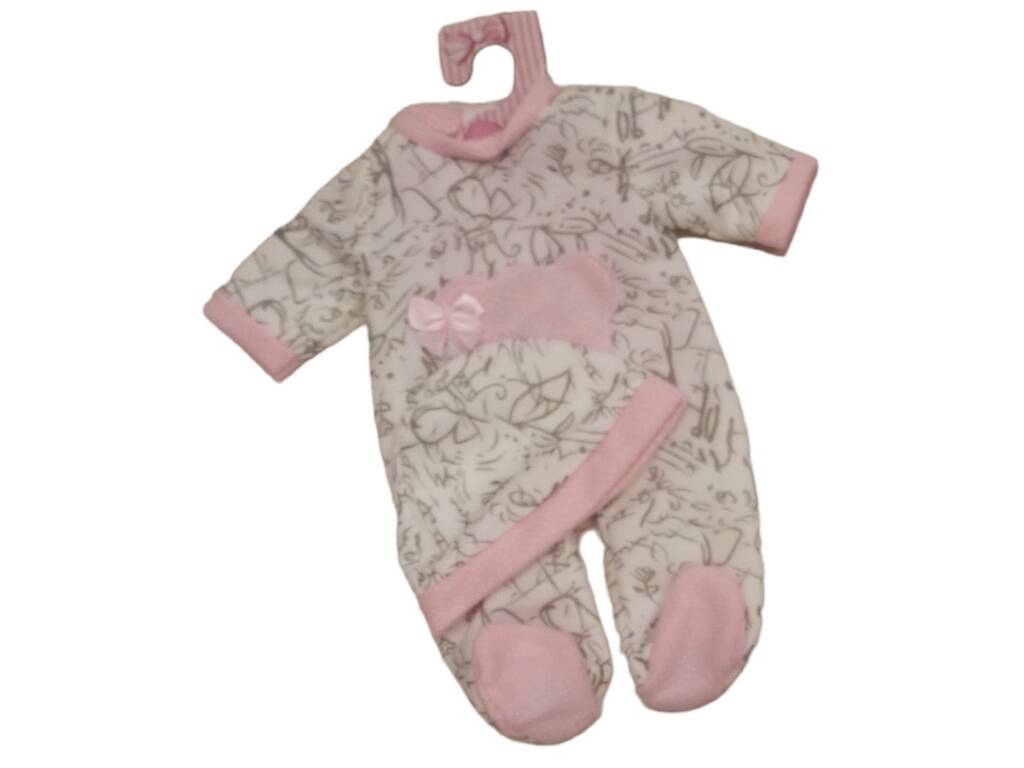Pigiama per bebè in borsa 40 cm. Rosa Toys 134