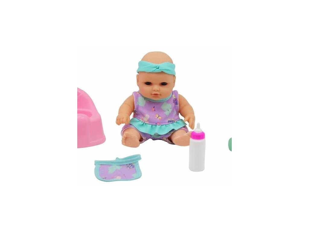Bebé 18 cm. con Orinal y Hipopotamo