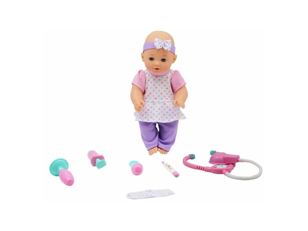 Bébé 30,5 cm. avec accessoires Docteur Lilas