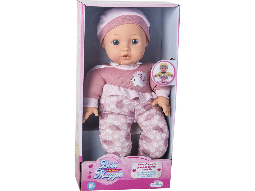 Bambola Bebè Maggie 30 cm. Riccio