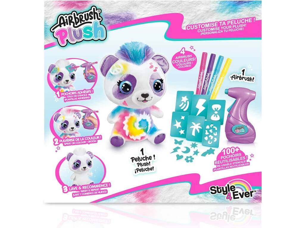 Airbrush Plush Colour Your Panda Canal Toys OFG257