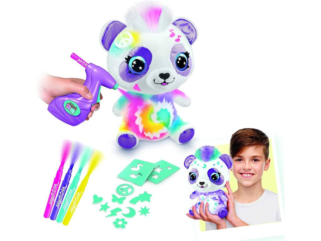 Airbrush Plush Colour Your Panda Canal Toys OFG257